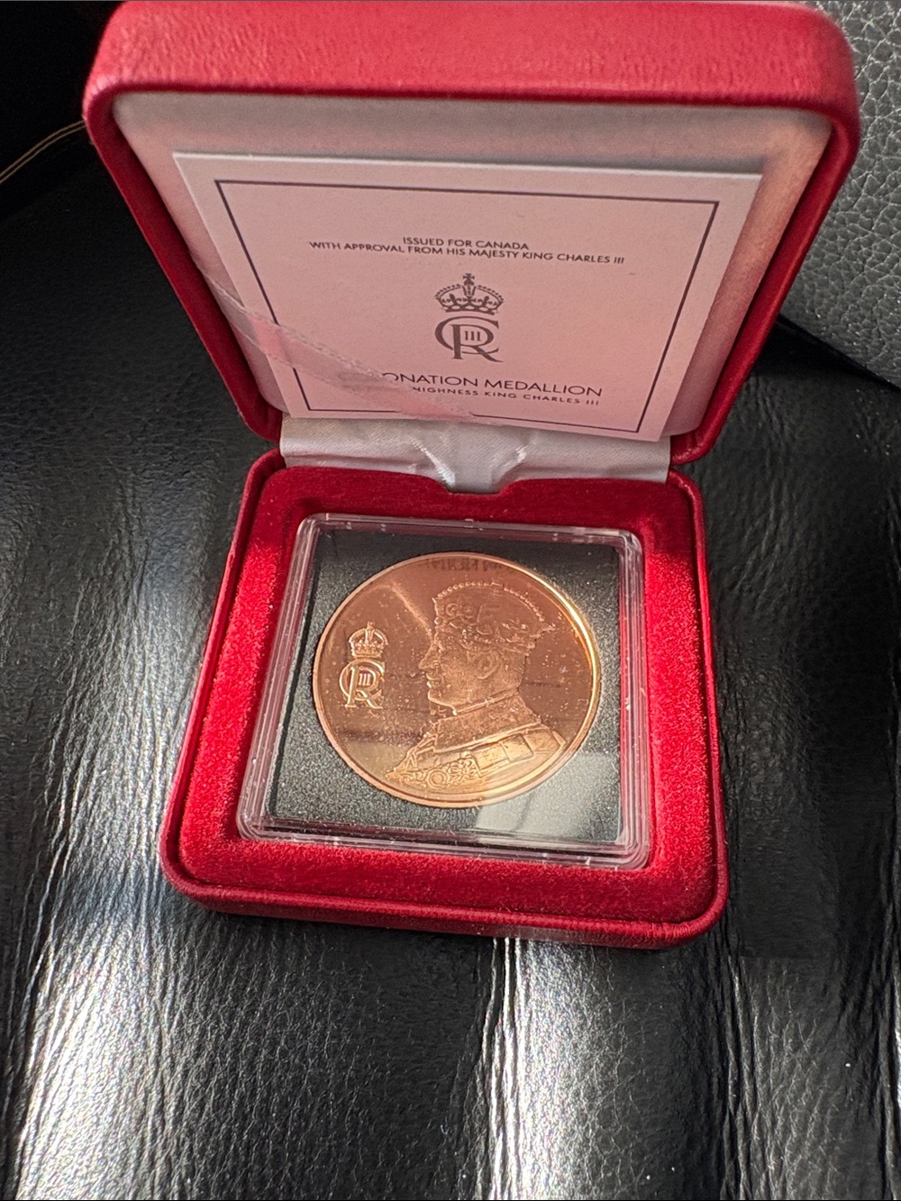 Coronation Medallion His Royal Highness King Charles 111 In Presentation Box - Picture 3 of 12